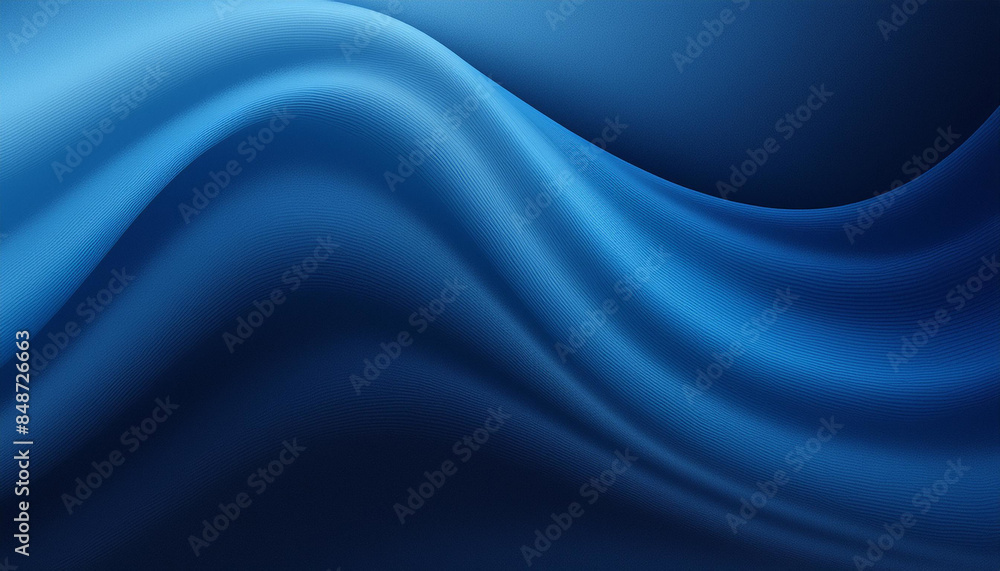 Fototapeta premium Blurry Night: Dark Blue Wave Gradient