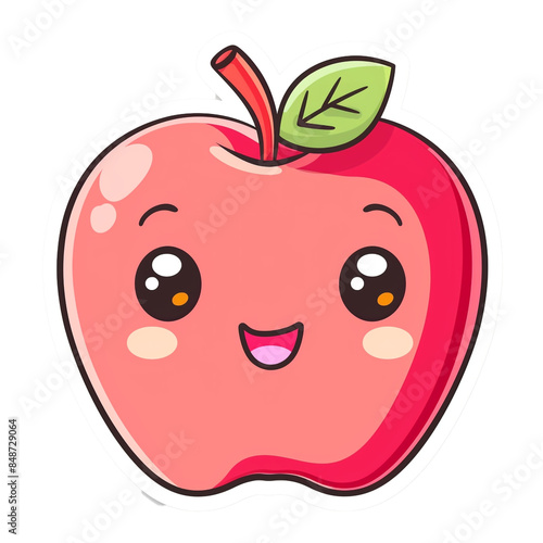 Wallpaper Mural apple sticker, kawaii, symmetry, logo design, Torontodigital.ca