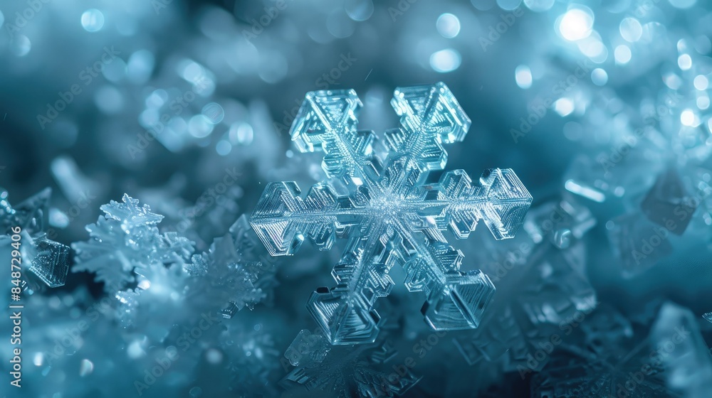 Unique ice crystal Unique ice crystal