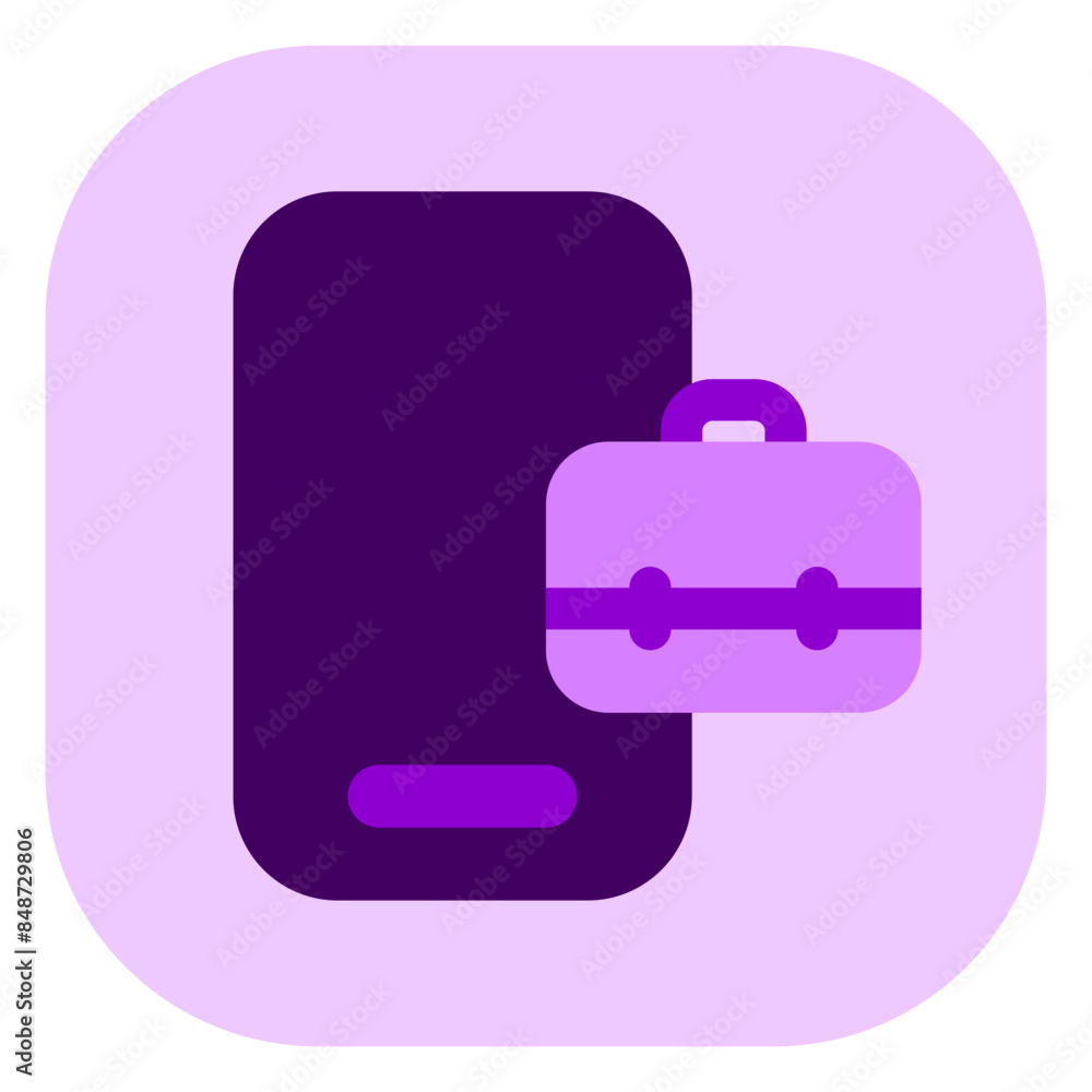 Editable job search app, briefcase, phone, online portfolio vector icon. Business, work, office. Part of a big icon set family. Perfect for web and app interfaces, presentations, infographics, etc Editable job search app, briefcase, phone, online portfolio vector icon. Business, work, office. Part of a big icon set family. Perfect for web and app interfaces, presentations, infographics, etc