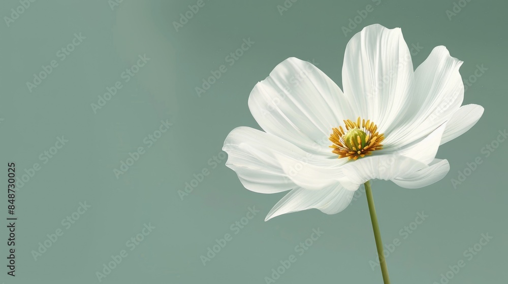 A white flower is depicted in this image A white flower is depicted in this image