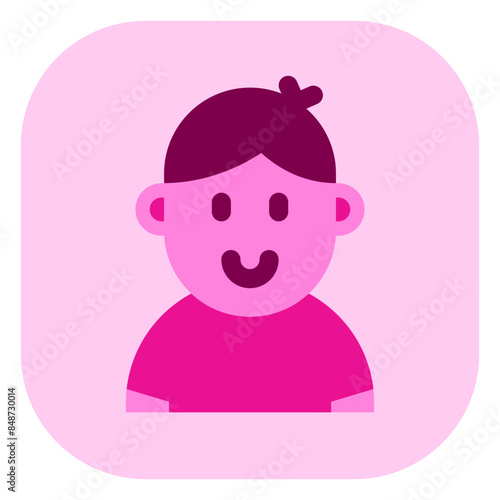 Editable person boy wearing t-shirt avatar vector icon. User, profile, identity, persona. Part of a big icon set family. Perfect for web and app interfaces, presentations, infographics, etc