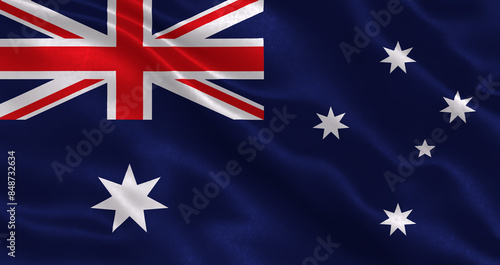 Australia waving flag