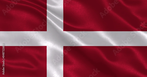 flag of denmark waving