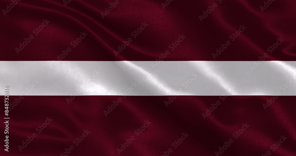 Naklejka premium Lativa waving flag