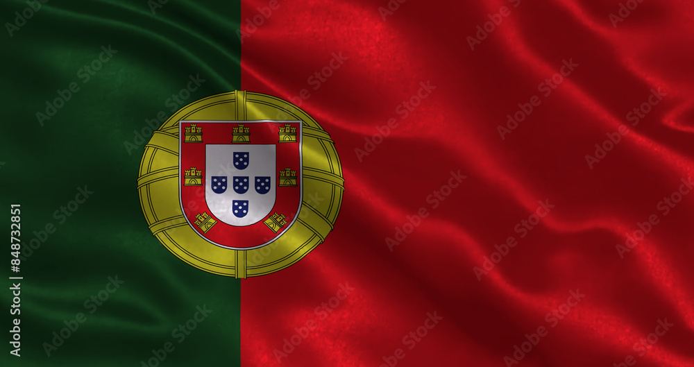 Portugal waving flag Portugal waving flag