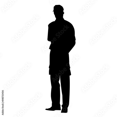 Police silhouette illustration
