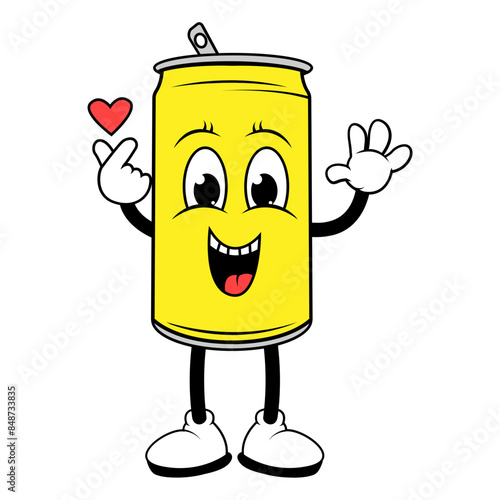 Drinking Can Cartoon