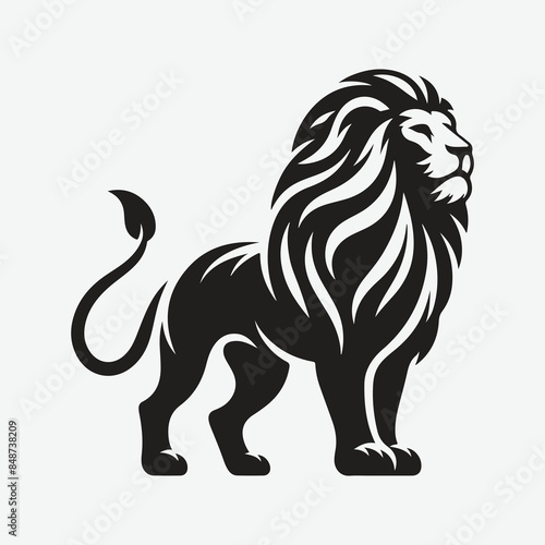 Majestic Lion Silhouette Set: Captivating Vector Designs for Creative Projects