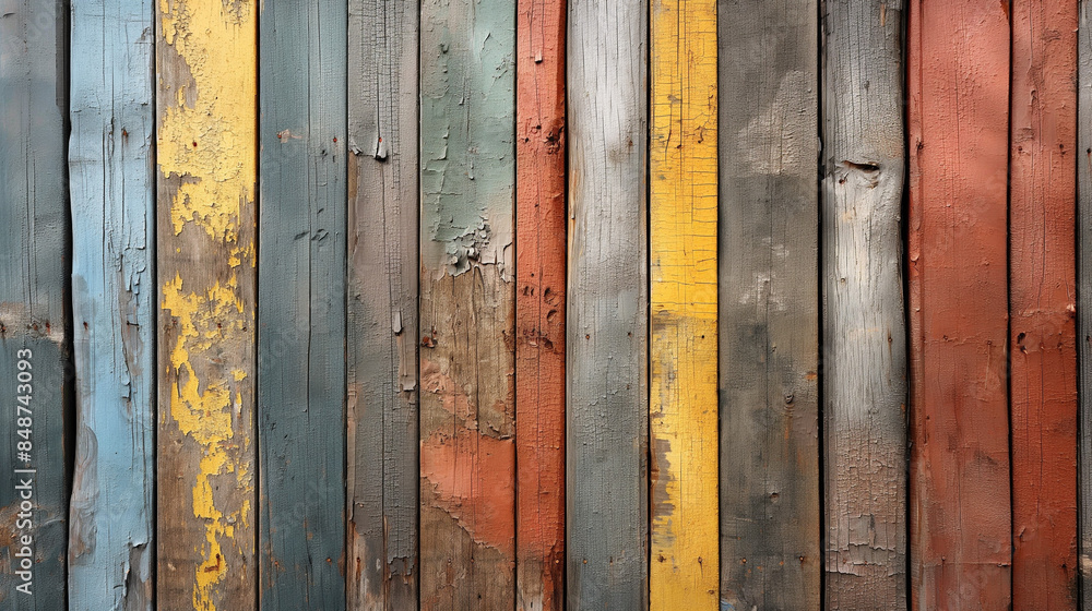 wooden row background. ai generated wooden row background. ai generated