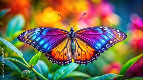 Vibrant butterfly in nature's beauty with mesmerizing colors, butterfly, nature, beauty, vibrant, colors, wings, dance © surapong
