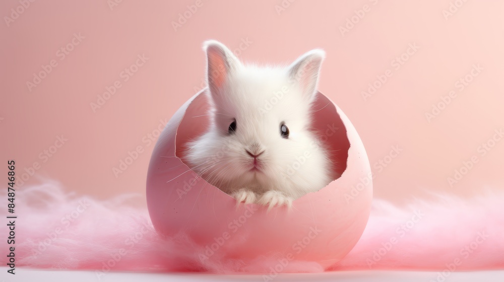 Easter Bunny Coming Out of Easter Egg Clipart. Easter Bunny Coming Out of Easter Egg Clipart.