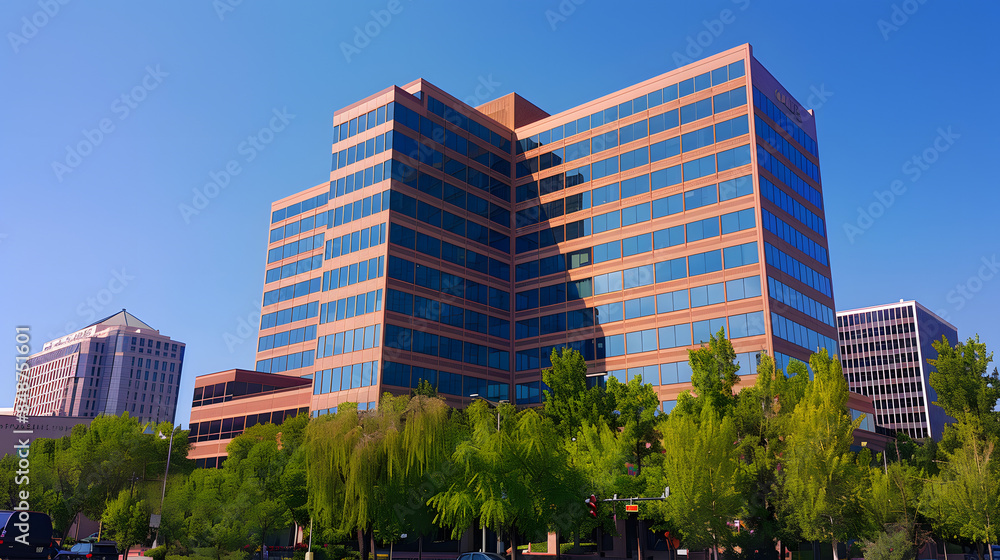 Salt Lake City Utah City downtown Skyline and office building Salt Lake City Utah City downtown Skyline and office building