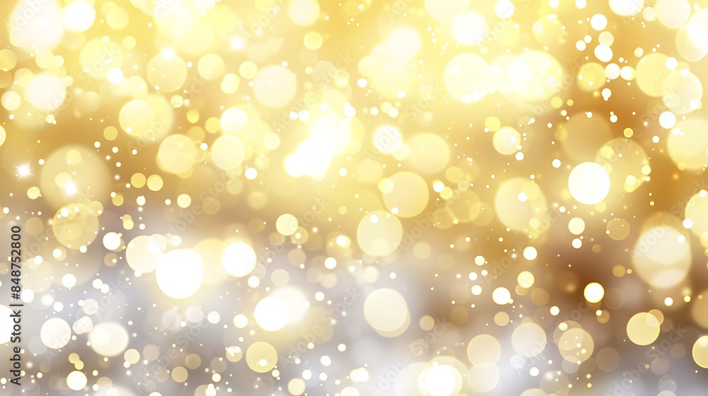 Generate a background with soft bokeh lights in various shades of yellow, white background Generate a background with soft bokeh lights in various shades of yellow, white background