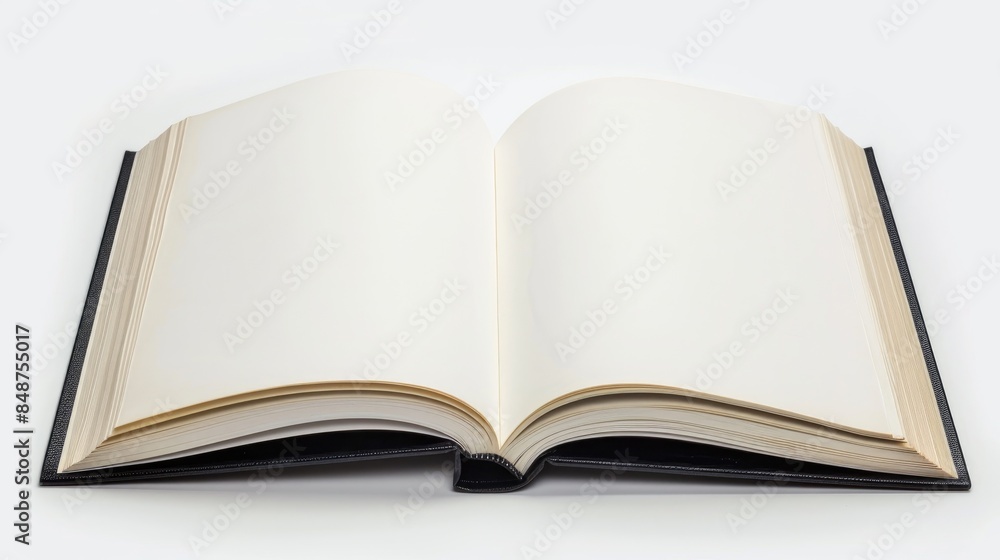 Book with empty space on white backdrop Isolation Book with empty space on white backdrop Isolation