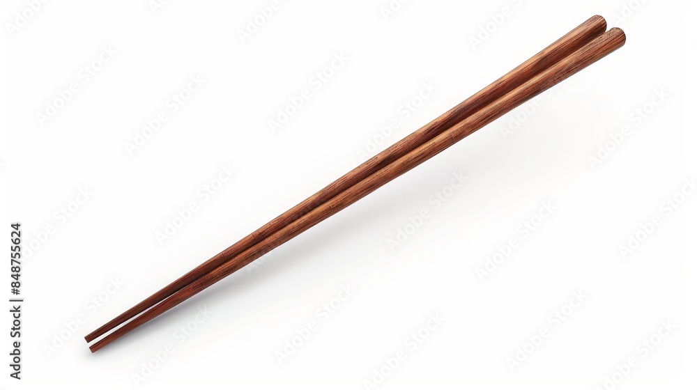Wooden chopsticks isolated on white background. accessory on white background. Wooden chopsticks isolated on white background. accessory on white background.
