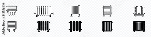 radiator icon. electric heater icon. Radiator icon vector. Heater symbol. electric heater icon in different style vector illustration. Hot heater icon