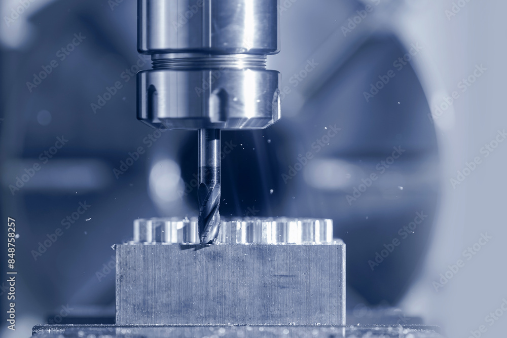Metal machine tools industry. CNC turning milling factory processes steel turbine part process Metal machine tools industry. CNC turning milling factory processes steel turbine part process