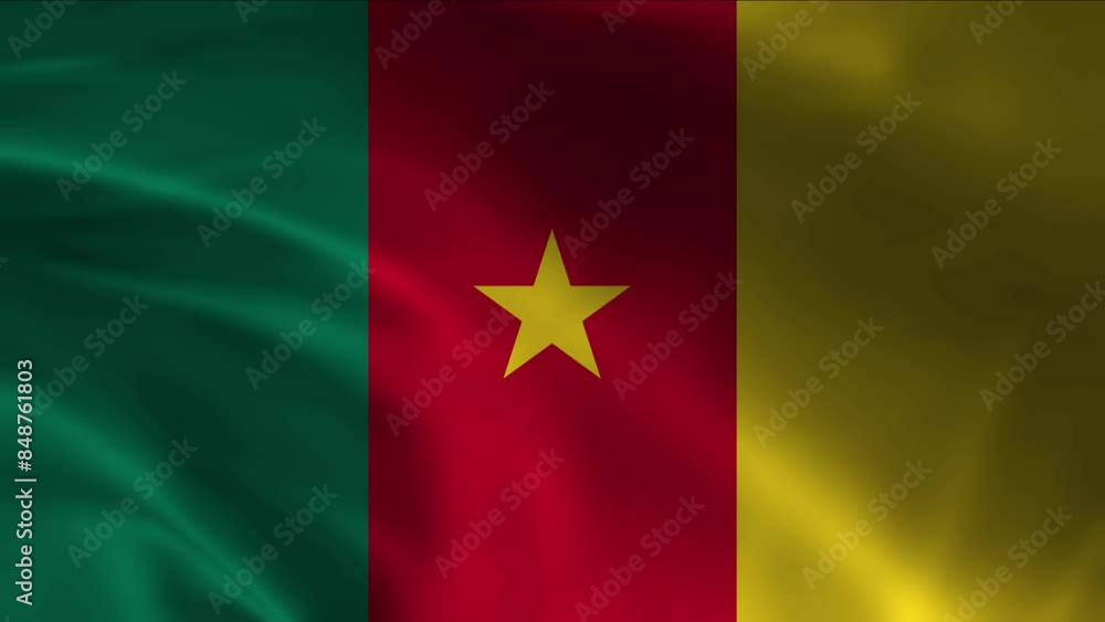 3D VIDIO OF CAMEROON FLAG 3D VIDIO OF CAMEROON FLAG