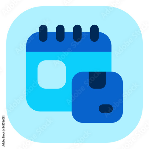 Editable package delivery schedule vector icon. Shipping, delivery, e-commerce, logistics. Part of a big icon set family. Perfect for web and app interfaces, presentations, infographics, etc