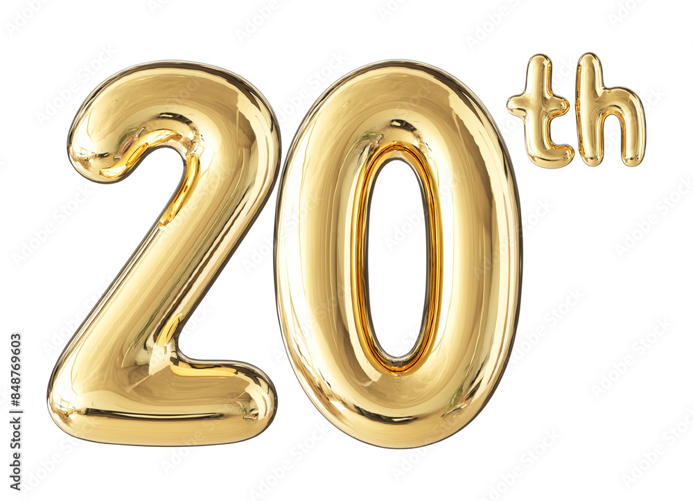 Anniversary Gold Number 20 Anniversary Gold Number 20