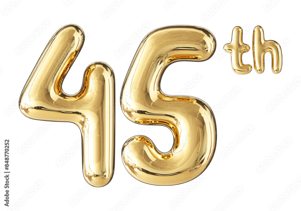 Anniversary Gold Number 45 Anniversary Gold Number 45