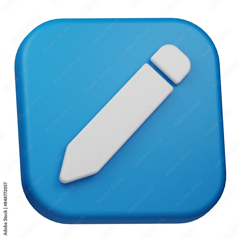 edit 3d icon isolated on the transparent edit 3d icon isolated on the transparent
