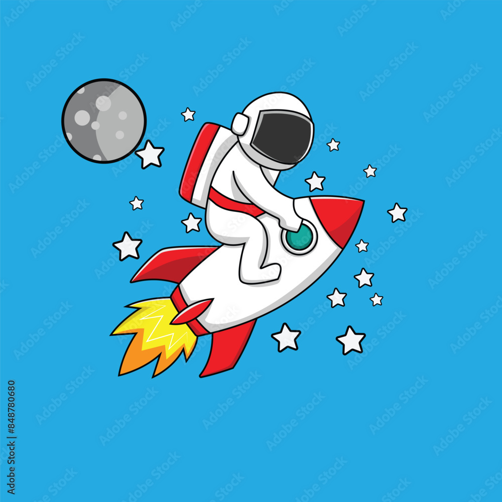 Fototapeta premium vetor astronout