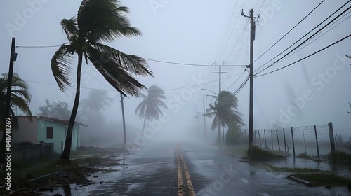 Hurricane Maria's landfall in Puerto Rico, storm's intensity photo