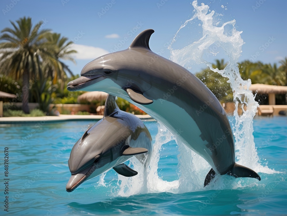 Obraz premium dolphin in the water