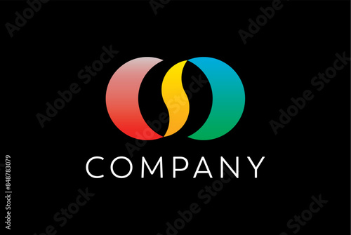 Infinity median and health logo design editable vector 
