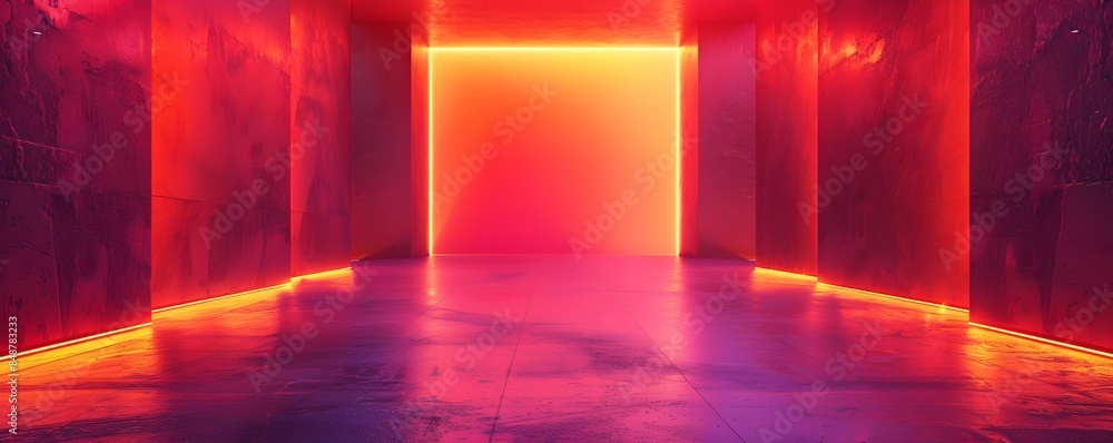 Vibrant Neon Backdrop for High Impact Product Displays and Advertising Vibrant Neon Backdrop for High Impact Product Displays and Advertising