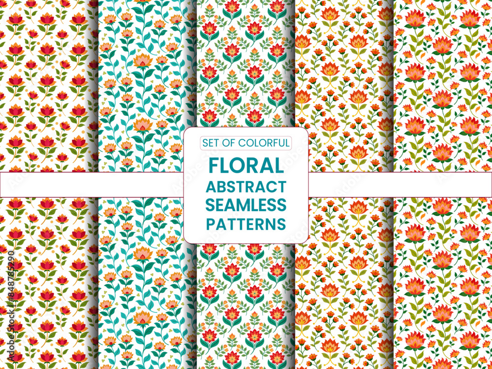 Modern, Floral, Abstract, Pattern, Seamless Pattern Modern, Floral, Abstract, Pattern, Seamless Pattern