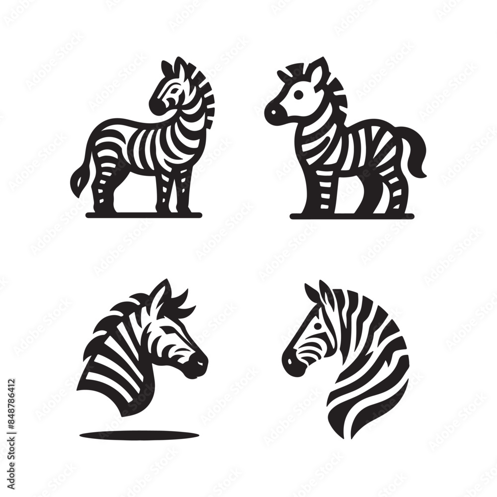 Obraz premium Zebra Vector Design, Animal Design, Vector, Illustration