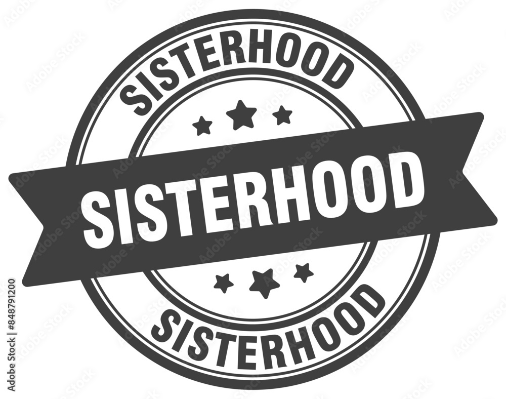 sisterhood stamp. sisterhood label on transparent background. round sign sisterhood stamp. sisterhood label on transparent background. round sign