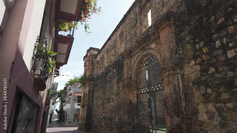 Historic ruins of the Church of the Society of Jesus in Casco Viejo, Panama City Historic ruins of the Church of the Society of Jesus in Casco Viejo, Panama City