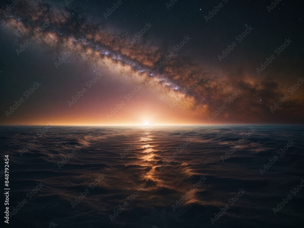 Fototapeta premium sunset over the sea