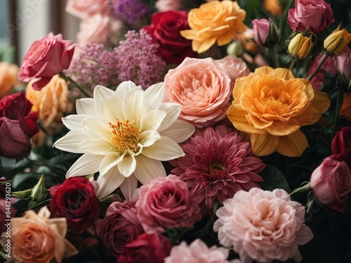 Wallpaper Mural bouquet of roses Torontodigital.ca