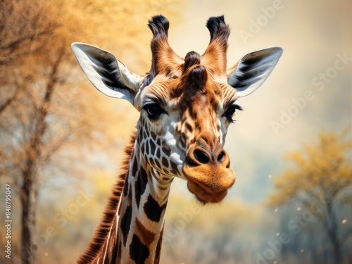 portrait of a giraffe