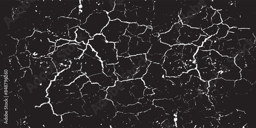 crack concrete white wall or Cement wall background