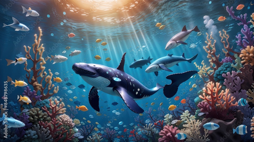 Obraz premium fish in aquarium