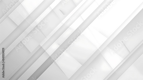 Abstract geometric white and gray color elegant background.