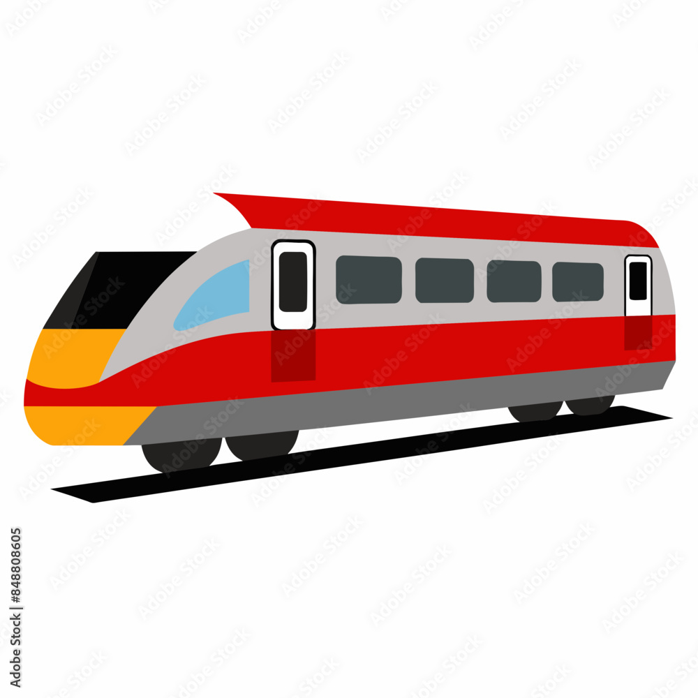 vector illustration of train