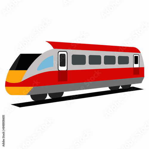 Obraz na płótnie vector illustration of train w salonie