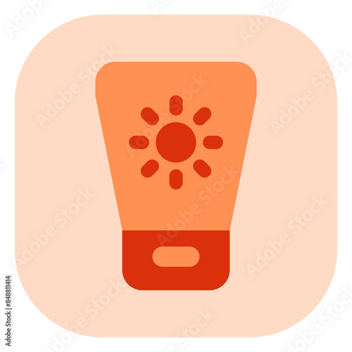Editable sunblock vector icon. Cosmetics, makeup, skincare, beauty. Part of a big icon set family. Perfect for web and app interfaces, presentations, infographics, etc