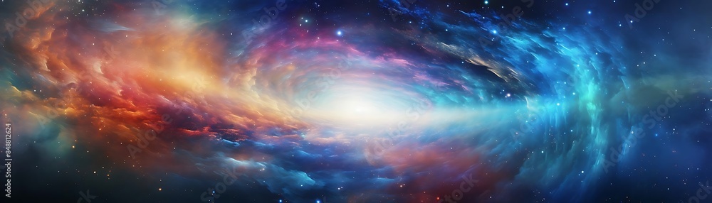 a stunning view of the vastness of space captured through a telescope, featuring a distant galaxy, a distant galaxy cluster, and a distant galaxy cluster a stunning view of the vastness of space captured through a telescope, featuring a distant galaxy, a distant galaxy cluster, and a distant galaxy cluster