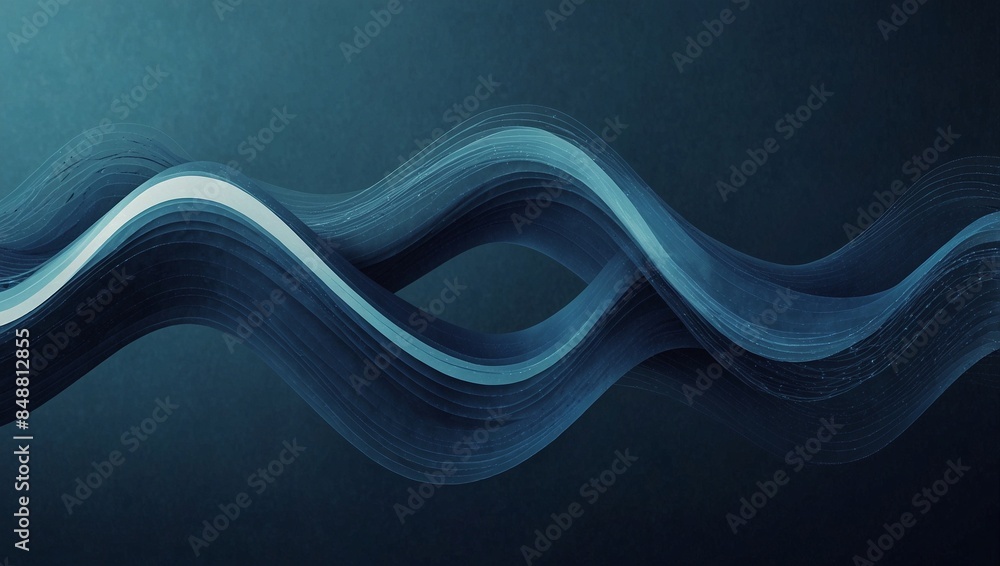 Obraz premium blue abstract background wavy line