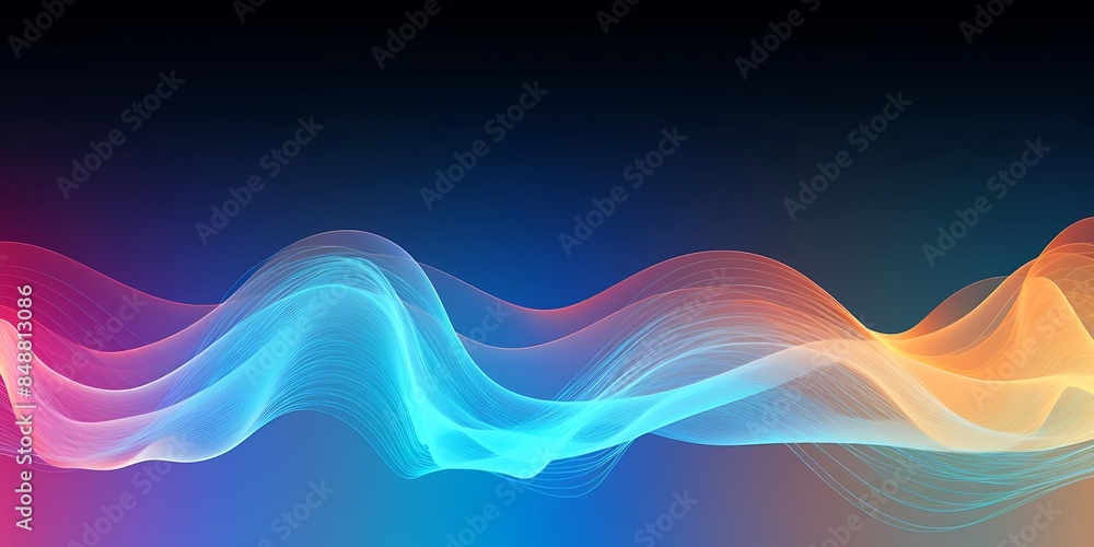 a blue light illuminates a blurry background, creating a mesmerizing visual effect a blue light illuminates a blurry background, creating a mesmerizing visual effect