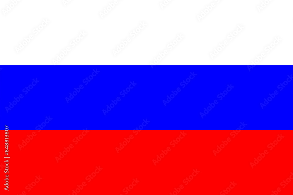 flag of Russia - isolated vector illustration flag of Russia - isolated vector illustration