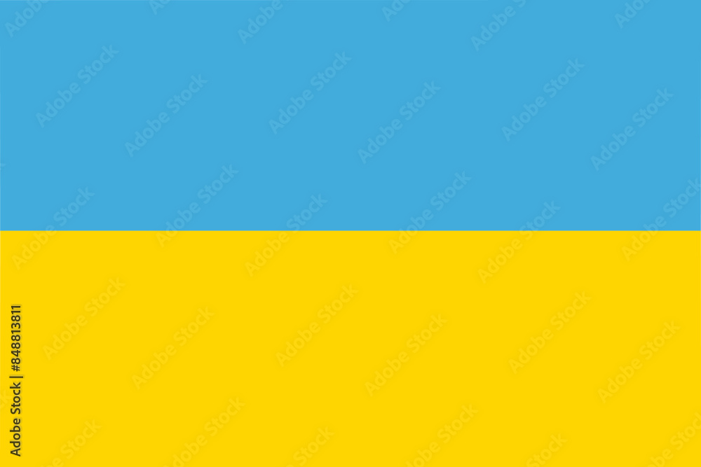 Ukraine flag of Ukraine - isolated vector illustration Ukraine flag of Ukraine - isolated vector illustration